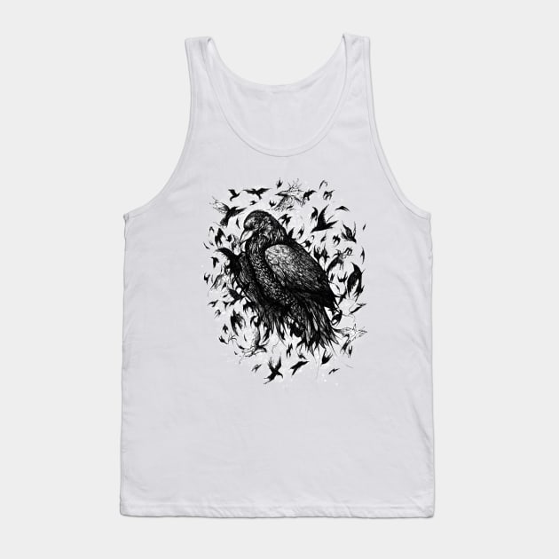 Crow Tank Top by kryokyma